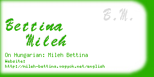 bettina mileh business card